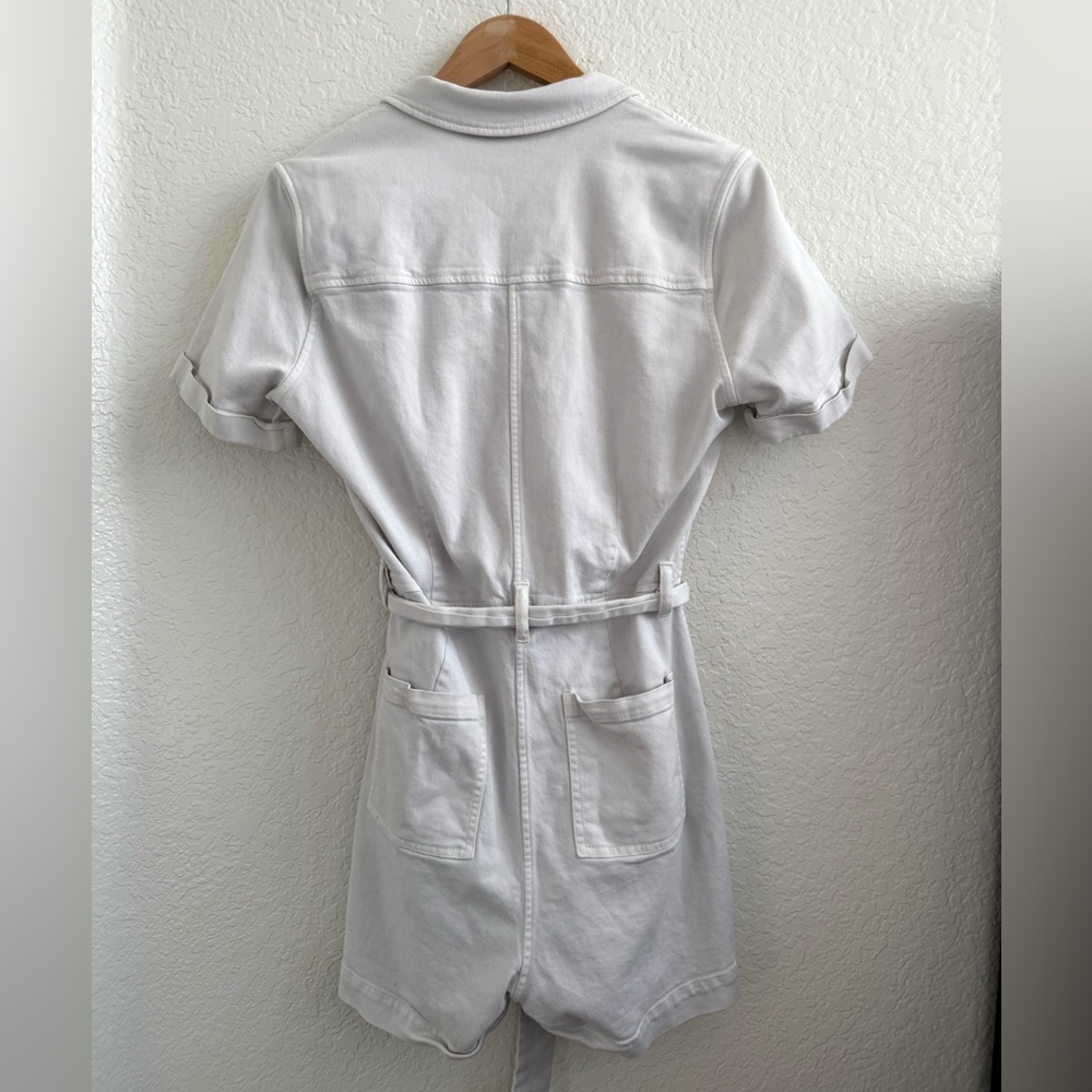Rails Georgie Playsuit Romper Denim in Stone Ivory S Small - Picture 4 of 9
